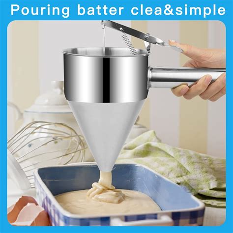 Pancake Batter Dispenser For Griddle Funnel Cake Batter Dispenser