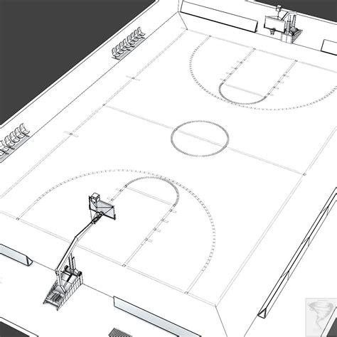 Basketball Court 3D Model $59 - .max .3dm .3ds .fbx .obj .x - Free3D