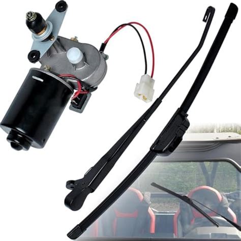 Utv Electric Operated V Windshield Wiper And Motor Kit Fiberglass