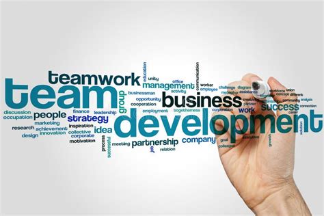 Team Development Word Cloud Stock Photo Image Of Corporate Group