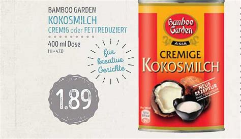 Bamboo Garden Kokosmilch Cremig Oder Fettreduziert Angebot Bei Edeka