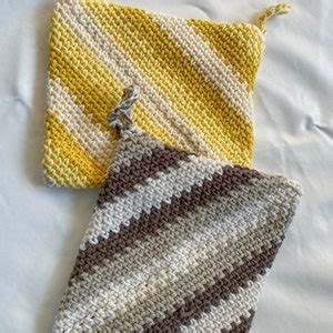 Double Thick Crochet Potholder Pattern Crochet Hot Pad Pattern Crochet Oven Mitts Crochet