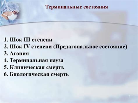 Терминальные состояния. Смерть и оживление. Сердечно-легочная ...