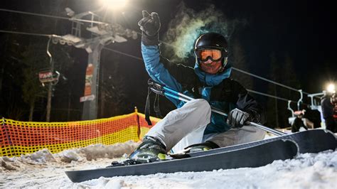 Night Skiing In Santa Caterina Valfurva