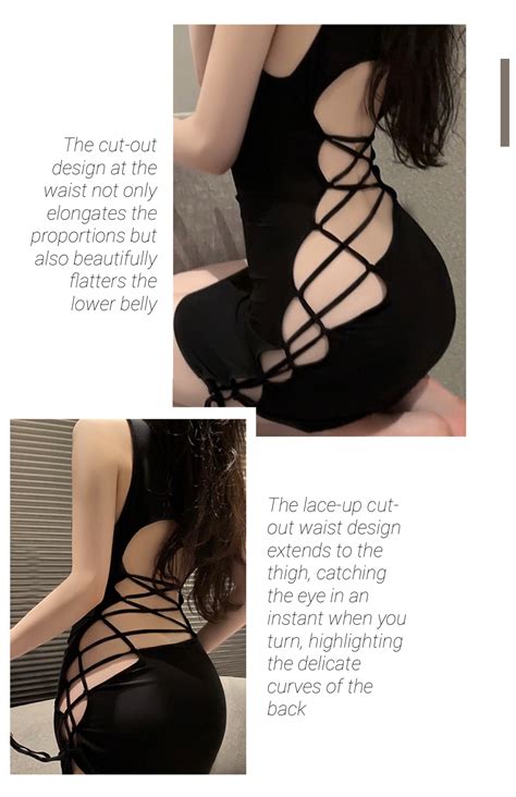 MissLure Night Party Tight Dress Sexy Costume Uniform Cosplay Set Lingerie Nightwear Dress Baju