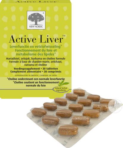 New Nordic Active Liver Complément Alimentaire Pour Le Fonctionnement