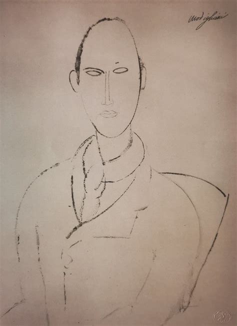 Amadeo Modigliani After Ritratto D Uomo