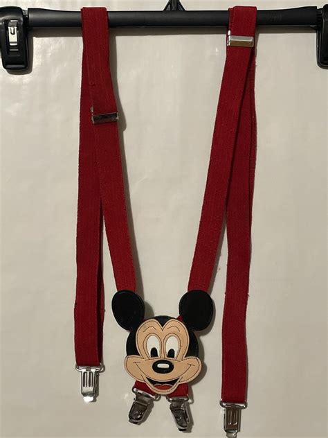 Vintage Mickey Mouse Disney Suspenders Zephyr Group Gem