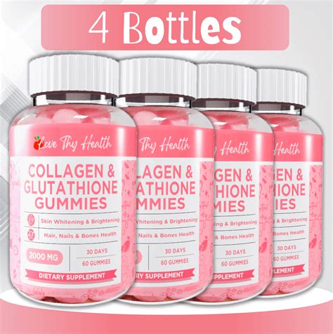 Love Thy Health Collagen Glutathione Gummies Gummies Per Bottle