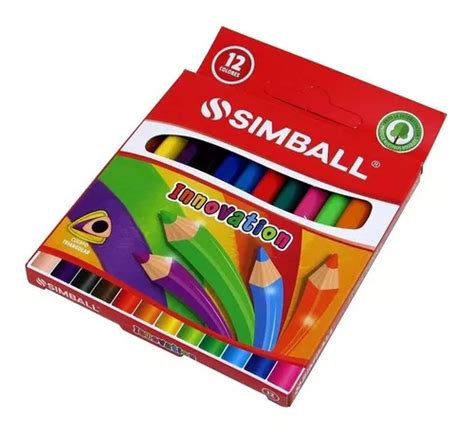 Lapiz Color Simball Caja X 12 Lapices De Colores Cortos Color No Aplica