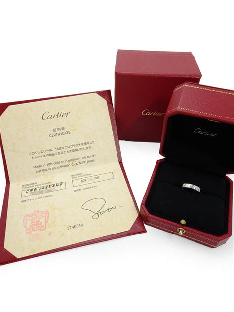 【cartier】カルティエ『k18wg ミニラブリング』9号 1週間保証【中古】2220692610013 ブランドジュエリー