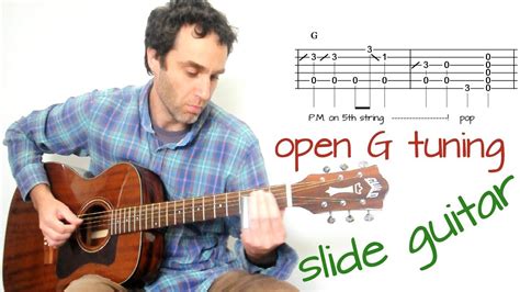 Slide guitar blues in open G tuning – Untitled #06 – Guitar lesson ...