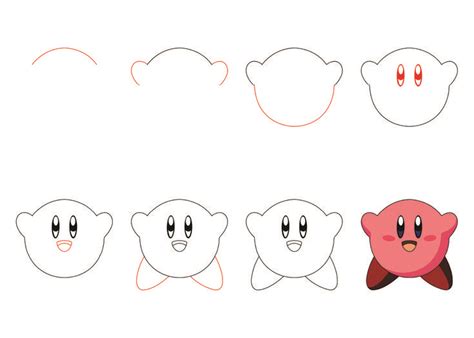 How To Draw Kirby Step By Step – Easy Drawing Tutorial | Drawing ...