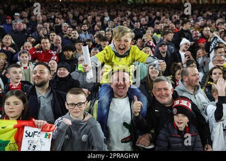 Sheffield United Fans Celebrate Promotion To The Premier League During