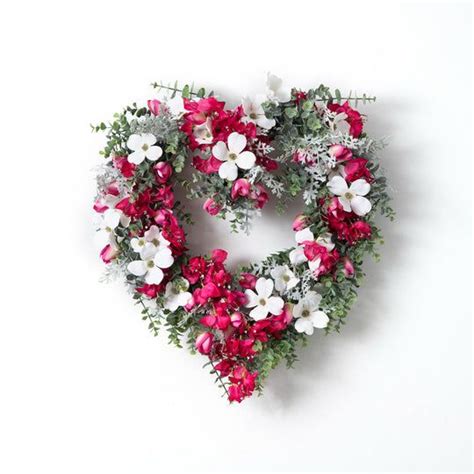 Heart Wreaths Heart Shaped Wreaths Valentine Wreath Heart Shaped