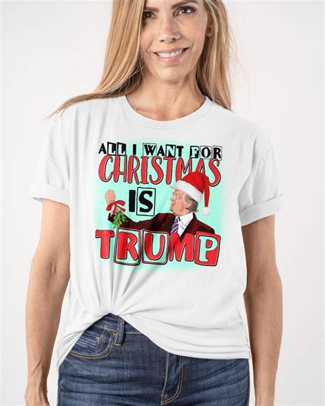 Santa Donald Trump Meme - All i want for christmas is trump Shirt, Hoodie, Sweatshirt - FridayStuff