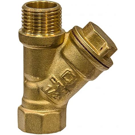 STM Фильтр сетчатый латунь Ду20, Ру16, ВР/НР со сливной пробкой