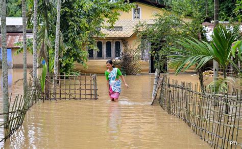 Assam Flood Situation Grim Over 6 Lakh Affected In 19 Districts