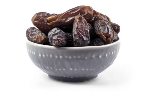 A Bowl Of Dried Date Fruits 22787265 Png