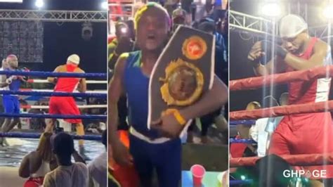 Portable Wins The Boxing Fight Against Charles Okocha