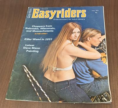 Easyriders Magazine June 1973 W Dave Mann Centerfold Choppers In Full