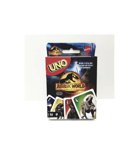 Jogo De Cartas Uno Gigante Jurassic World 3 Mattel Hbf57 Revitalize