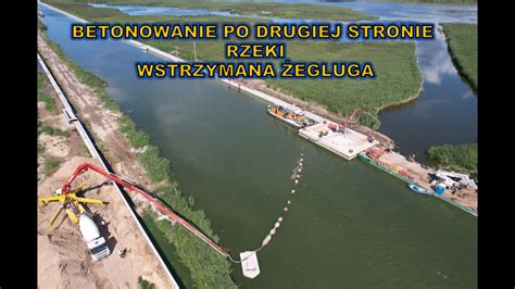 Przekop Mierzei Wiślanej 2 etap 27 7 betonowanie po drugiej stronie