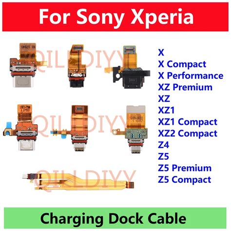 Puerto De Carga USB Conector De Base De Carga Cable Flexible Para Sony