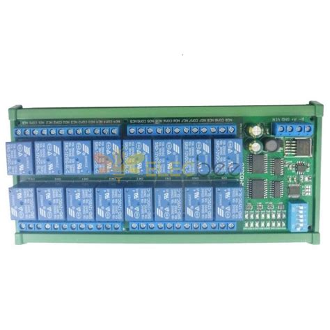 12 V 16 Kanal DIN Schiene RS485 Relais Modbus RTU Protokoll