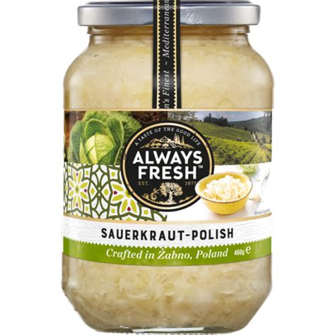 Always Fresh Sauerkraut Polish 460g Shop Online At Marks Supa Iga In