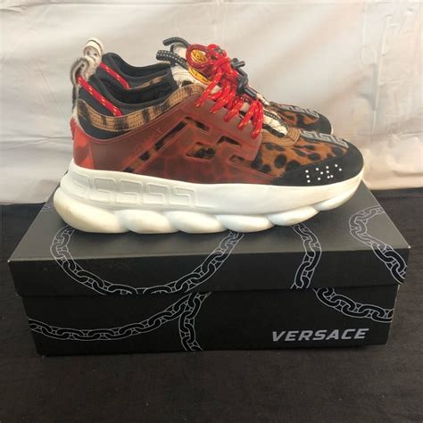 Versace Shoes Versace Chain Reaction Greek Keyprint Sneakers Poshmark