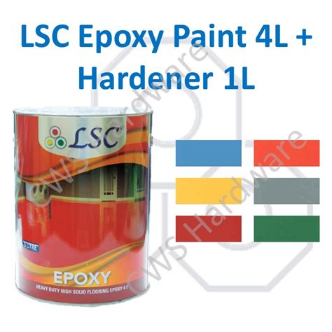 Lsc Epoxy Paint L Hardener L Cat Epoxy Lantai Shopee Malaysia