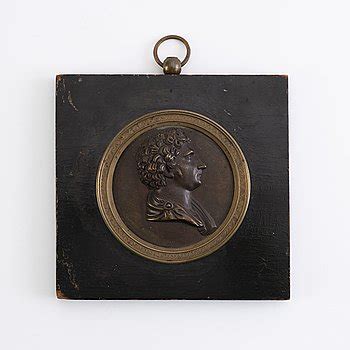 An Empire Ormolu And Patinated Bronze Portrait Medallion Depicting Carl