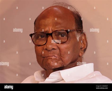 The Nationalist Congress Party Ncp Chief Sharad Pawar Looks On During An Event On February 23