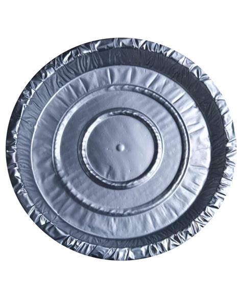 Plain 8inch Silver Foil Paper Plate For Event And Party Supplies