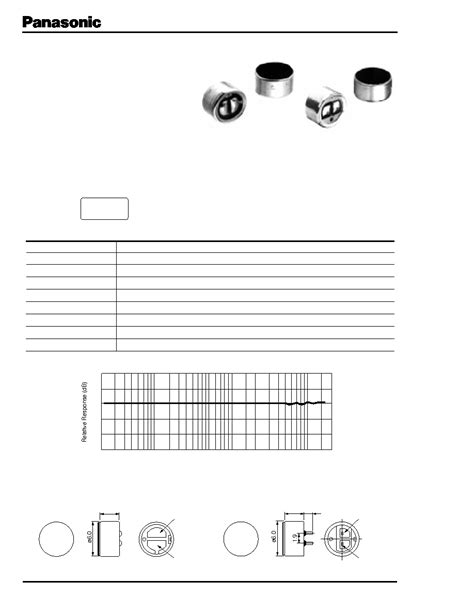WM-61A datasheet(1/1 Pages) PANASONIC | Omnidirectional Back Electret ...