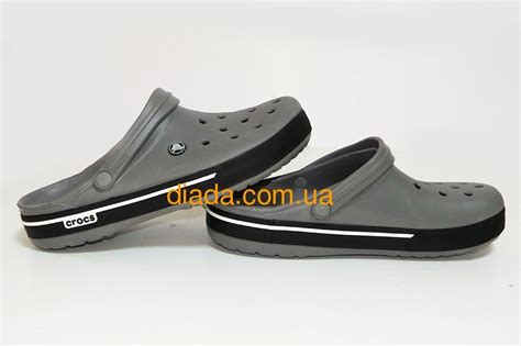 ᐈ Кроксы мужские серые с черным оригинальные Сабо Crocs - купить в ...