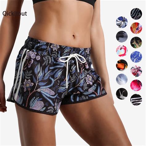 Qickitout Big Size Fashion New 16 Styles Color Elastic Casual Shorts Women Sportswear Loose