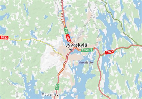 Map of Jyväskylä - Michelin Jyväskylä map - ViaMichelin