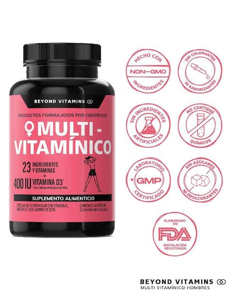 Multivitaminico Con Vitamina D 23 Vitaminas Y Minerales Para Mujeres