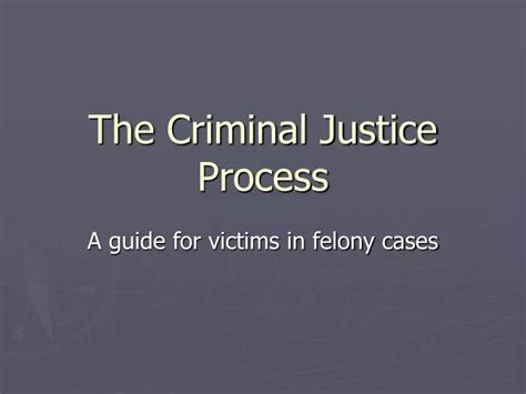 PPT The Criminal Justice Process PowerPoint Presentation Free