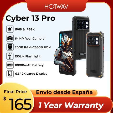 HOTWAV Smartphone Cyber 13 Pro Versi N Global Tel Fono M Vil Resistente