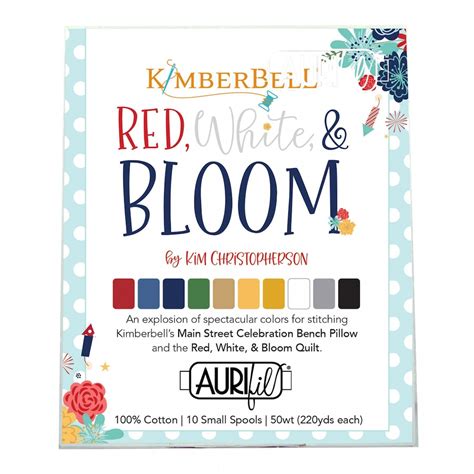 Red White And Bloom Thread Collection Kit Kimberbell Red White Bloom