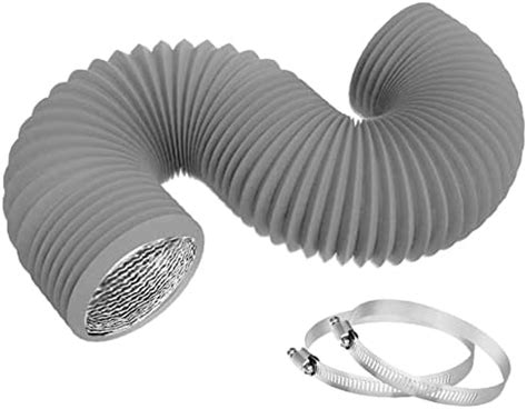 TEAIERXY 4 Inch 8FT Dryer Vent Hose Flexible Insulated Air Ducting Vent