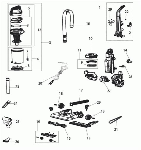 2190 Bissell Powerforce Helix Turbo Upright Vacuum Partswarehouse