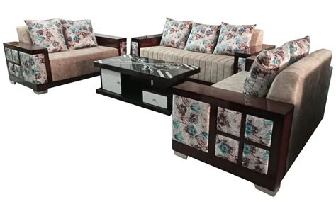 Rexin Seater Teak Wood Sofa Set At Rs Set In Faridabad