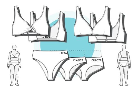 Bañador y bikini Cíes patrón en pdf Patrones en pdf Naii Costura