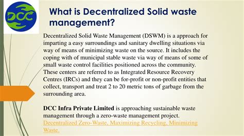 Ppt Decentralized Solid Waste Management Dswm Powerpoint