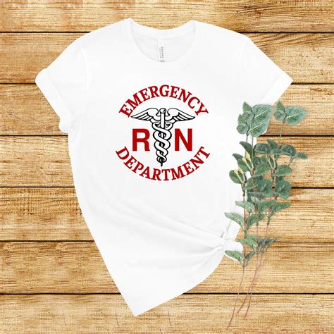 Emergency Department Shirt Ed Shirt Caduceus Rn Shirt Etsy