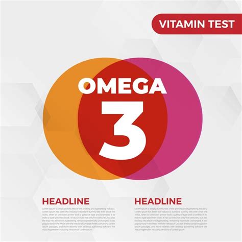 Ic Ne De Vitamine Omega Illustration Vectorielle Om Ga De Poisson D